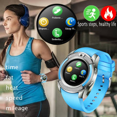 GEJIAN Men Smart Watch Bluetooth touch Screen Android Fashion Sports Men and Women Smartwatch With Camera SIM card slot Watch