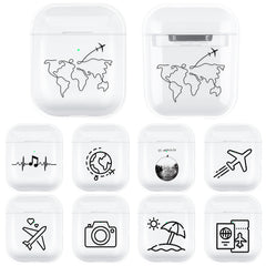 Transparent Hard PC Case For Apple Airpods 2 1 Wireless Headphone Protective Cover Shockproof Box For AirPods Earphone Coque