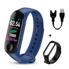 Rovtop Men Smart Watch M3 Plus Bracelet Wristband Heart Rate Monitor Blood Pressure Fitness Tracker Life Waterproof Smart Watch