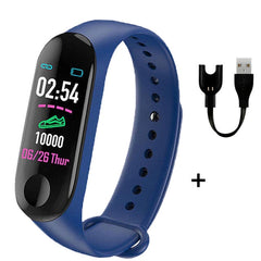 Rovtop Men Smart Watch M3 Plus Bracelet Wristband Heart Rate Monitor Blood Pressure Fitness Tracker Life Waterproof Smart Watch