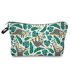 Deanfun Sloth Cosmetic Bag Waterproof Printing Swanky Turtle Leaf Toilet Bag Custom Style for Travel  51476