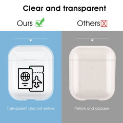 Transparent Hard PC Case For Apple Airpods 2 1 Wireless Headphone Protective Cover Shockproof Box For AirPods Earphone Coque