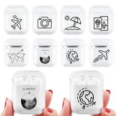Transparent Hard PC Case For Apple Airpods 2 1 Wireless Headphone Protective Cover Shockproof Box For AirPods Earphone Coque