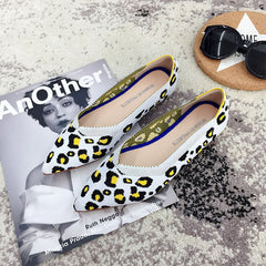 Women Flats Stretch Knitted Mixed Color Moccasins Breathable Cozy Work Shoes Brief Fashion Ladies Flats Light Driving Loafers