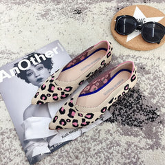 Women Flats Stretch Knitted Mixed Color Moccasins Breathable Cozy Work Shoes Brief Fashion Ladies Flats Light Driving Loafers