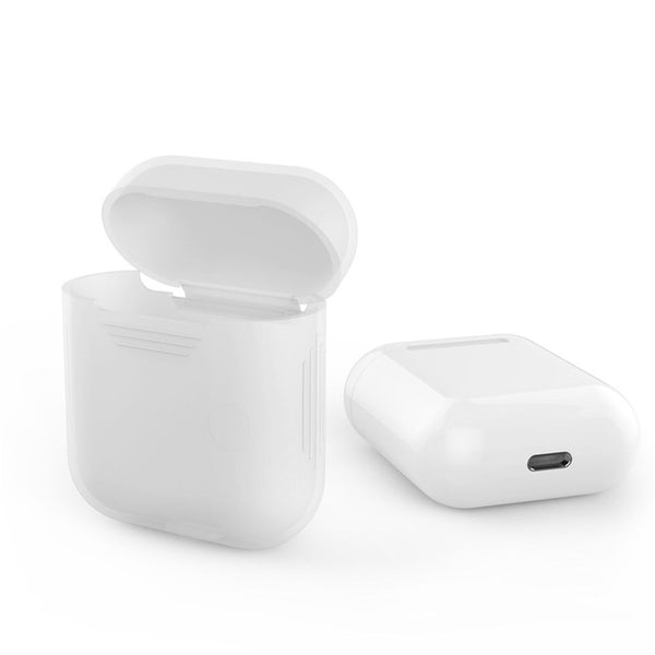 Protective Silicone Case Sleeve Skin Cover for Apple AirPods True Wireless Headphone Shock Proof with Anti-slip on the Two Side