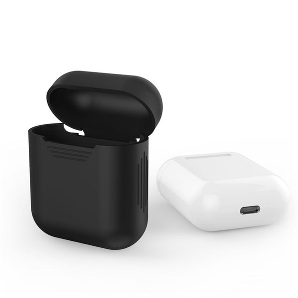 Protective Silicone Case Sleeve Skin Cover for Apple AirPods True Wireless Headphone Shock Proof with Anti-slip on the Two Side
