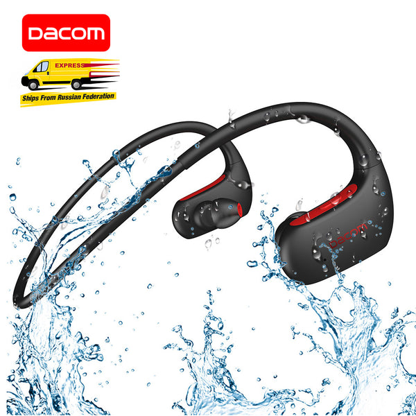 DACOM L05 Bluetooth Headphone Bass IPX7 Waterproof Wireless Earphone Sports Bluetooth Headset with Mic for iPhone Samsung Xiaomi