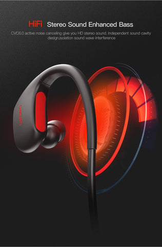 DACOM L05 Bluetooth Headphone Bass IPX7 Waterproof Wireless Earphone Sports Bluetooth Headset with Mic for iPhone Samsung Xiaomi