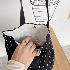 Hylhexyr Canvas Mini Bag Women Handbag Reusable Tote Bags