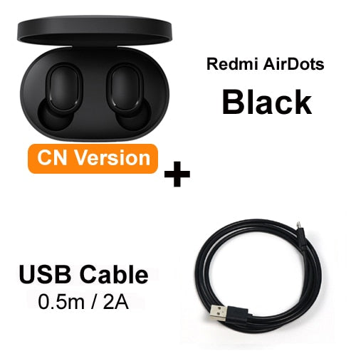 Xiaomi Mi Redmi AirDots TWS Wireless Bluetooth Earphone Stereo Bluetooth 5.0 Mini Headset With Mic Earbuds