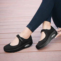 Summer Women Flat Platform Shoes Woman Casual Mesh Breathable Slip On Fabric Sneakers Shoes For Women Female Mary Jane Shoe