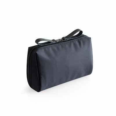 PURDORED 1 pc Solid Cosmetic Bag Korean Style Women Makeup Bag Pouch Toiletry Bag Waterproof Makeup Organizer Case necessaire