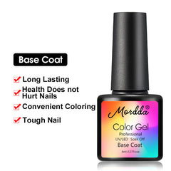 MORDDA Nail Gel Polish UV LED Gel Varnish Soak Off Gel Lacquer For Manicure Hybrid Painting Need Matte Top Coat For Home Use DIY