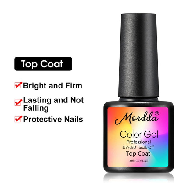 MORDDA Nail Gel Polish UV LED Gel Varnish Soak Off Gel Lacquer For Manicure Hybrid Painting Need Matte Top Coat For Home Use DIY