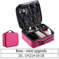 LHLYSGS Brand Cosmetic Case Suitcases Multi-storey Large Professional Makeup Bag Women Beauty Storage Organizer Cosmetic Bag