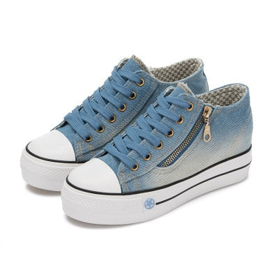 Women Zapatos Mujer 2020 Fashion Women Sneakers Casual Vulcanize Shoes Tenis Feminino Comfy Canvas Shoes Ladies Lace Up Trainers