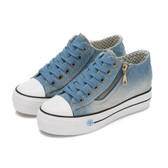 Women Zapatos Mujer 2020 Fashion Women Sneakers Casual Vulcanize Shoes Tenis Feminino Comfy Canvas Shoes Ladies Lace Up Trainers