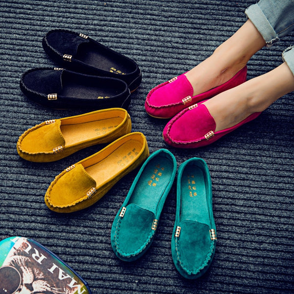 Plus Size 35-43 Women Flats shoes 2020 Loafers Candy Color Slip on Flat Shoes Ballet Flats Comfortable Ladies shoe zapatos mujer