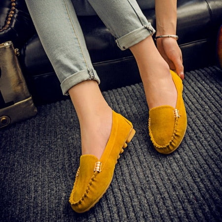 Plus Size 35-43 Women Flats shoes 2020 Loafers Candy Color Slip on Flat Shoes Ballet Flats Comfortable Ladies shoe zapatos mujer