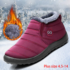 Women snow boots 2020 new waterproof winter boots women shoes solid casual shoes woman keep warm plush winter shoes women boots