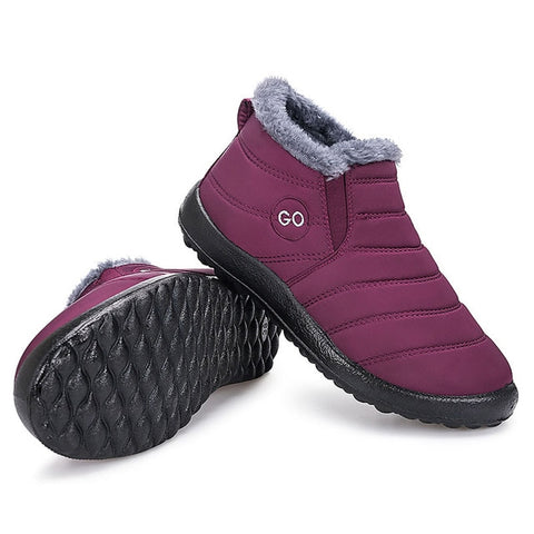 Women snow boots 2020 new waterproof winter boots women shoes solid casual shoes woman keep warm plush winter shoes women boots