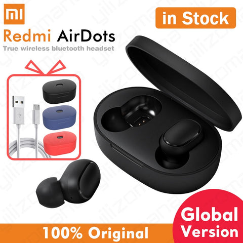 Xiaomi airdots Redmi AirDots Wireless Bluetooth 5.0 Earphone In-Ear stereo bass Earphones With Mic Handsfree Earbuds AI Control