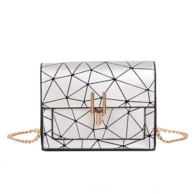Women Shoulder Bags summer new Korean version of the Messenger bag handbag chain wild crack printing wild shoulder bag
