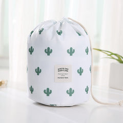 Hot Sale Round Waterproof Makeup Bag Travel Cosmetic bag Organizer Toiletry Makeup Bags For Women Ladies Box Neceser