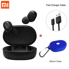Versão global xiaomi redmi airdots bluetooth 5.0 na orelha tws sem fio bluetooth fone de ouvido estéreo baixo microfone handsfree controle ai