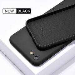 Thin Soft Case For iPhone 7 8 6 6s Plus 4 5S SE 2 Original Liquid Silicone Cover Candy Coque Capa For iPhone X Xs 11 Pro Max XR