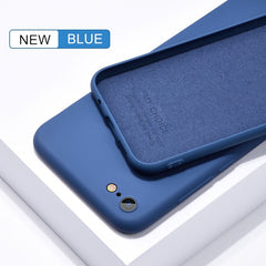 Thin Soft Case For iPhone 7 8 6 6s Plus 4 5S SE 2 Original Liquid Silicone Cover Candy Coque Capa For iPhone X Xs 11 Pro Max XR