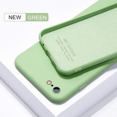 Thin Soft Case For iPhone 7 8 6 6s Plus 4 5S SE 2 Original Liquid Silicone Cover Candy Coque Capa For iPhone X Xs 11 Pro Max XR