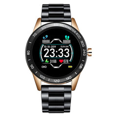 LIGE Steel Band Smart Watch Men Heart Rate Blood Pressure Monitor Sport Multifunction Mode Fitness Tracker Waterproof Smartwatch
