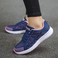 Women Casual Shoes Fashion Breathable Walking Mesh Flat Shoes Woman White Sneakers Women 2020 Tenis Feminino Gym Shoes Sport