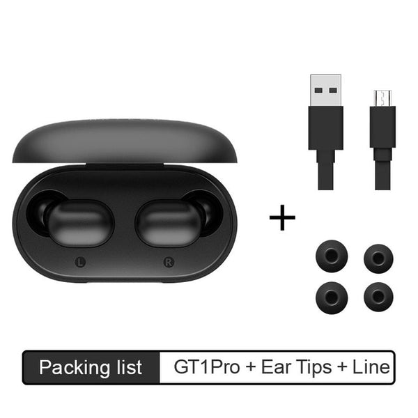 Haylou GT1 Pro batería larga HD estéreo TWS auriculares Bluetooth, Control táctil auriculares inalámbricos con aislamiento de ruido de Micrófono Dual