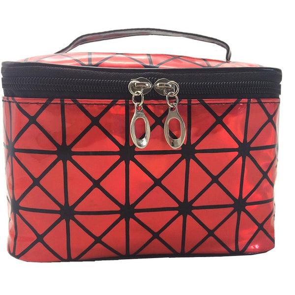 UOSC Multifunktionale Kosmetik Tasche Frauen Leder Reise Make Up Necessaries Organizer Zipper Make-Up Fall Beutel Toiletry Kit Taschen