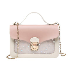 Women Mini Small Square Pack Shoulder Bag Fashion Star Sequin Designer Messenger Shoulder Bag Pouch Wallet Handbags Bag