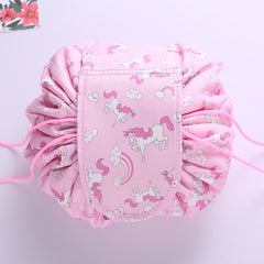 PLEEGA Women Drawstring Travel Cosmetic Bag Makeup Bag Organizer Make Cosmetic Bag Case Storage Pouch Toiletry Beauty Kit Box