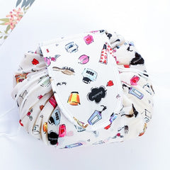 PLEEGA Women Drawstring Travel Cosmetic Bag Makeup Bag Organizer Make Cosmetic Bag Case Storage Pouch Toiletry Beauty Kit Box