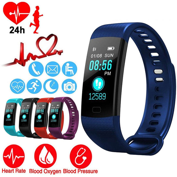 Smart Uhr Sport Fitness Aktivität Herz Rate Tracker Blutdruck armband IP67 Wasserdicht band Pedometer für IOS Android