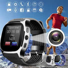 T8 Bluetooth Smart Watch With Camera Support SIM TF Card Pedometer Men Women Call Sport Smartwatch For Android Phone PK Q18 DZ09