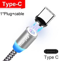 Magnetic Marjay Micro USB Cable For iPhone Samsung Android Fast Charging Magnet USB Charger Type C Cable Mobile Phone Wire