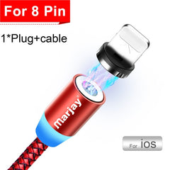 Magnetic Marjay Micro USB Cable For iPhone Samsung Android Fast Charging Magnet USB Charger Type C Cable Mobile Phone Wire