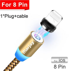 Magnetic Marjay Micro USB Cable For iPhone Samsung Android Fast Charging Magnet USB Charger Type C Cable Mobile Phone Wire