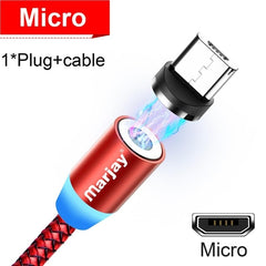 Magnetic Marjay Micro USB Cable For iPhone Samsung Android Fast Charging Magnet USB Charger Type C Cable Mobile Phone Wire