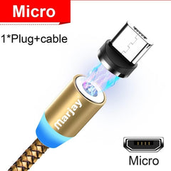 Magnetic Marjay Micro USB Cable For iPhone Samsung Android Fast Charging Magnet USB Charger Type C Cable Mobile Phone Wire