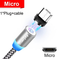 Magnetic Marjay Micro USB Cable For iPhone Samsung Android Fast Charging Magnet USB Charger Type C Cable Mobile Phone Wire