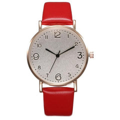 Top Fashion Style Luxury Women Leather Band Analog Quartz Wrist Watch Golden Ladies Watch Women Dress Reloj Mujer Black Clock
