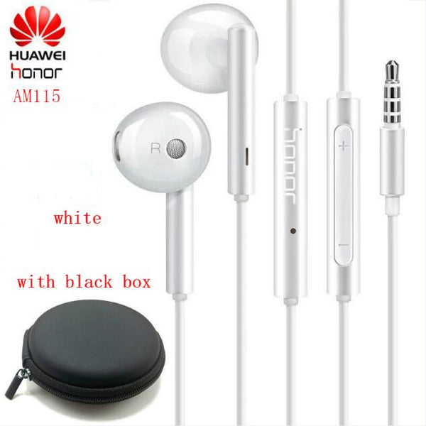 Original Huawei Earphone am116 Honor AM115 Headset Mic 3.5mm for HUAWEI P7 P8 P9 Lite P10 Plus Honor 5X 6X Mate 7 8 9 smartphone